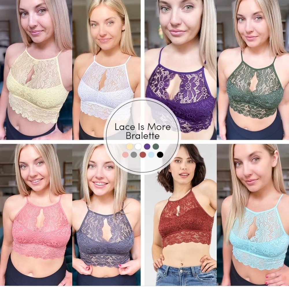 Lace is more bralette x2